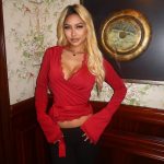 Sexy V-neck lace trim long sleeves gallery image 1