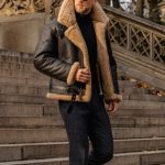 Suede faux fur coat gallery image 1