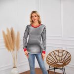 Patterned Round-Neck Long-Sleeve Casual Sweatshirt gallery image 2