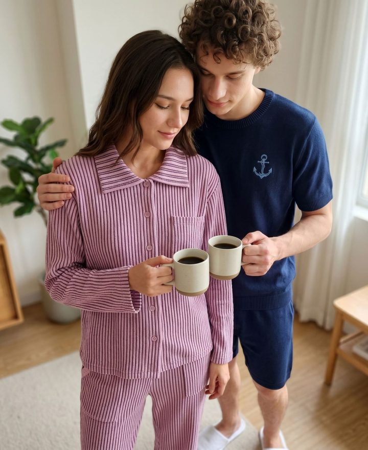 Comfortable loungewear set wholesale clothing product