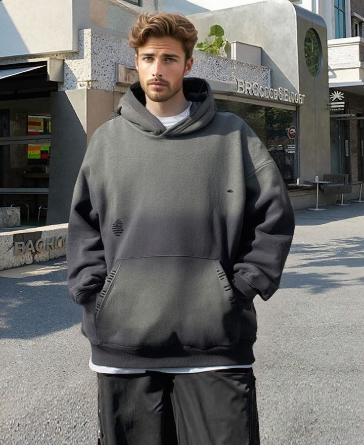 Men’s hooded sweatshirt wholesale clothing product
