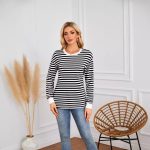 Patterned Round-Neck Long-Sleeve Casual Sweatshirt gallery image 1
