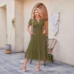 Halter-Neck A-Line Dress gallery image 1