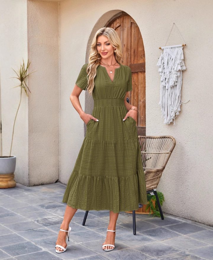 Halter-Neck A-Line Dress wholesale clothing product