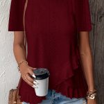 Solid-Color Short-Sleeve Crew-Neck T-Shirt gallery image 4