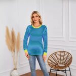 Patterned Round-Neck Long-Sleeve Casual Sweatshirt gallery image 3