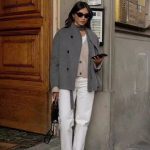 Double-Breasted Solid-Color Wool Coat gallery image 2