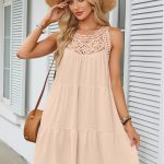 Flared Short-Sleeve Dress gallery image 1