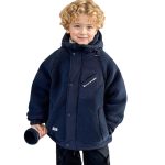 Boys’ padded and thick lamb wool coat gallery image 1