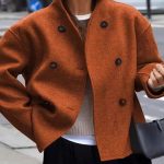 Double-Breasted Solid-Color Wool Coat gallery image 1