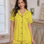 Loungewear collared cardigan pajamas gallery image 4