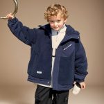 Boys’ padded and thick lamb wool coat gallery image 4
